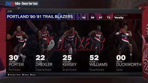 blazers 2k ratings|portland trail blazers 2k.